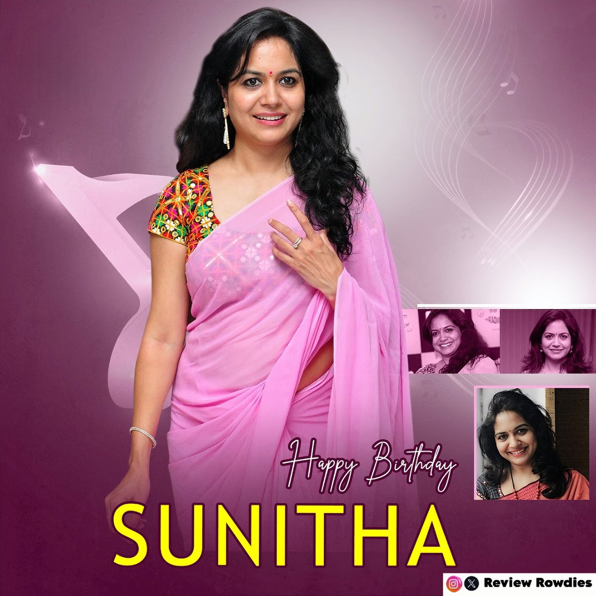 Wishing singer Sunitha a very Happy Birthday 

#Sunitha #HappyBirthdaySunitha #SingerSunitha #SunithaUpadrushta #Reviewrowdies