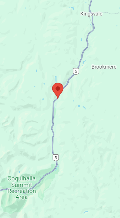 ⚠️UTILITY WORK #BCHwy5 - watch for crews - and single lane traffic with reduced speeds - between Exit 231: Mine Creek Rd and Exit 250: Larson Hill. Work is scheduled from 7:00am-7:00pm on weekdays and Saturdays until the 24th. #CoquihallaHwy ℹ️drivebc.ca/mobile/pub/eve…
