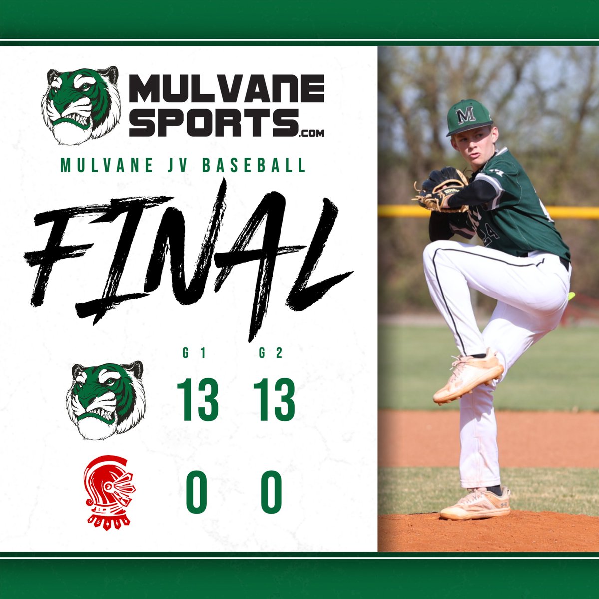 ⚾️ JV Baseball finishes the season as strong as they started it, finishing 17-0 with a sweep over the Wellington Crusaders. Brody Clasen &amp; Paxton Richardson combined for a no-hitter in game 1!!! Amazing season fellas!! 💪 <a href="/MulvaneBasebal1/">Mulvane Baseball</a>