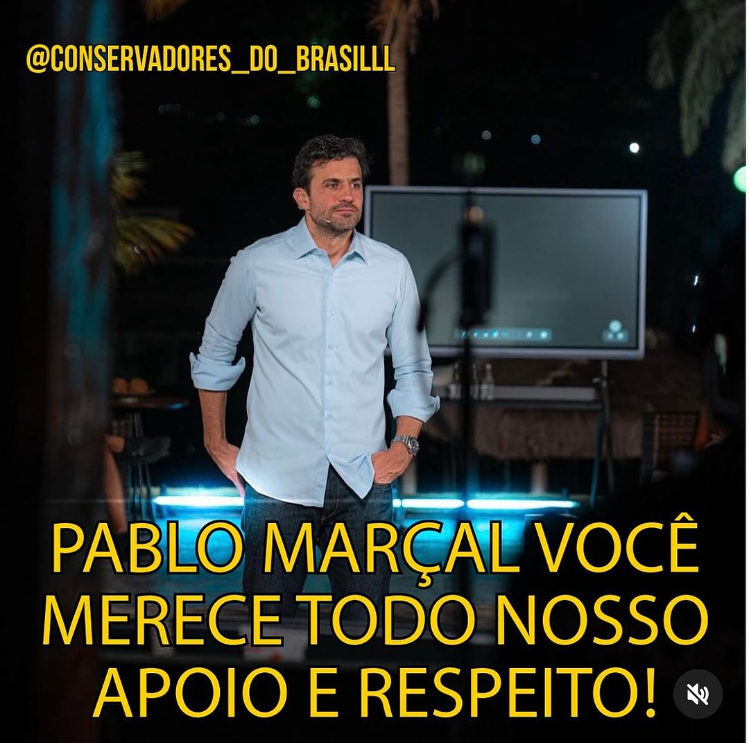 Pablo Marçal tem o meu respeito!! 👏👏