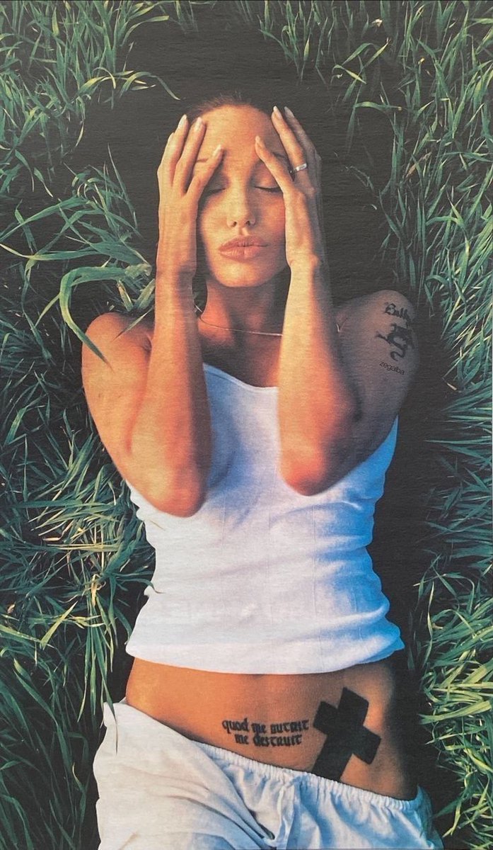 Angelina Jolie for Rolling Stones magazine, 2001.