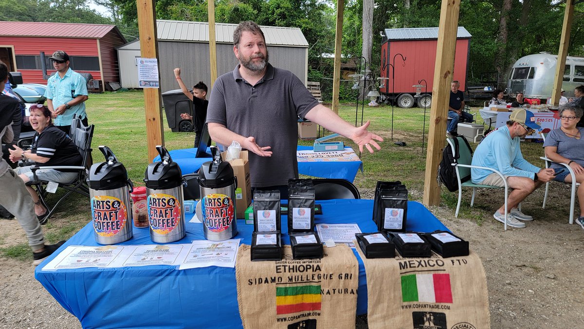 Hey folks! I need a good way to crosspost here so hopefully I can get that fixed soon. That being said we're having a great time slinging fresh roasted coffee in #southeasttexas and getting more coffee out each month!