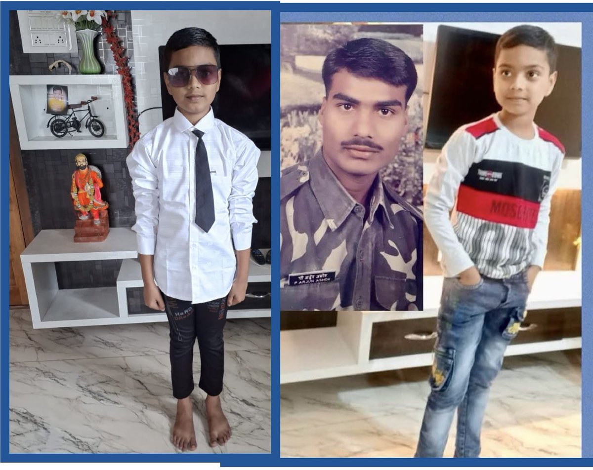 Blessings n lots of love for #VeerPutra VINAYAK on his 9th birthday today. He could celebrate just ONE with his Papa HAVILDAR ARJUN PAWAR 3 EME who attained Veergati in 2016. #HappyBirthdayVinayak Wishing him the brightest future. May you achieve every success. #KnowYourHeroes