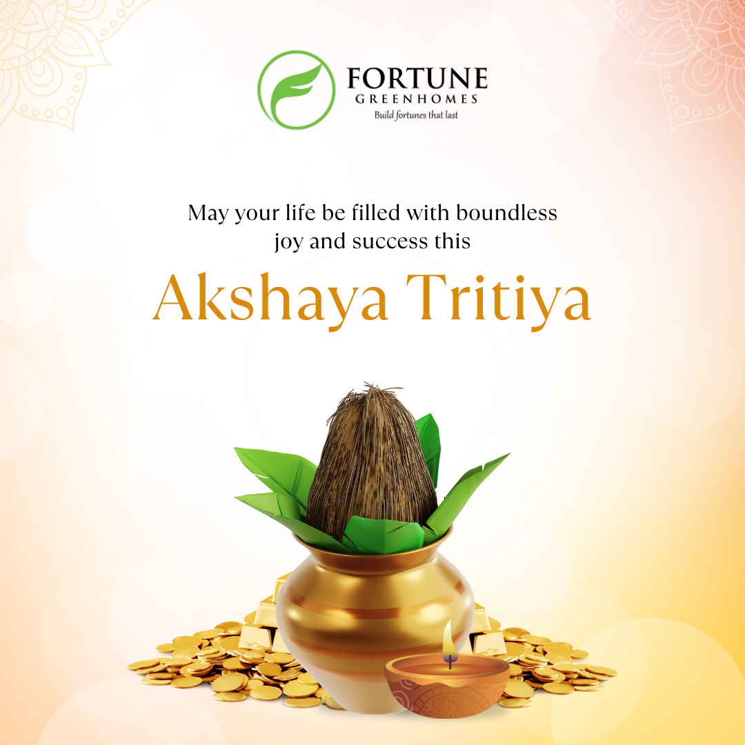 Wishing everyone a prosperous and auspicious Akshaya Tritiya from all of us at Fortune Green Homes!

#AkshayaTritiya #FortuneGreenHomes #Apartments #RealEstate #Hyderabad #Tellapur