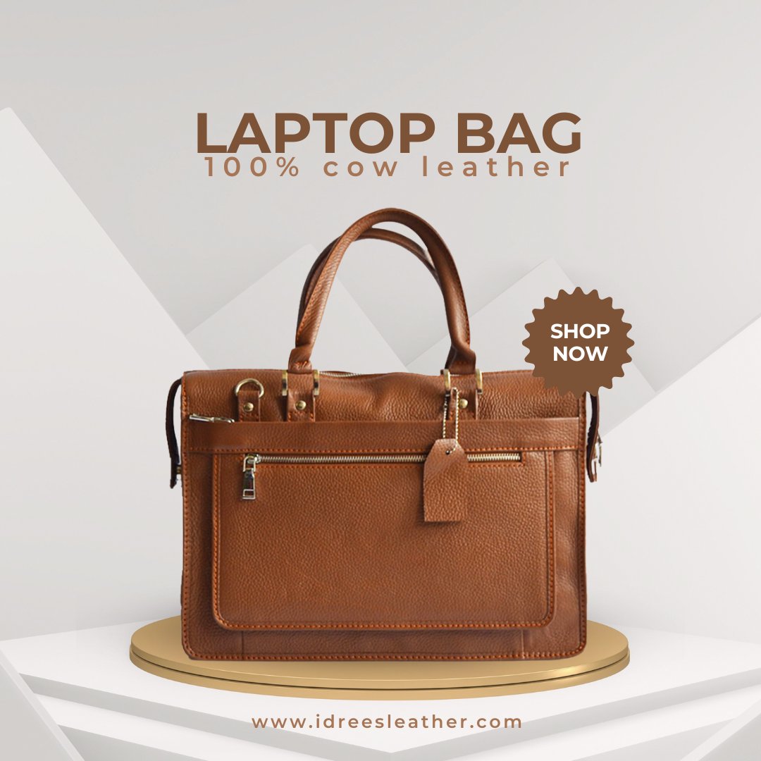 🌟  Premium Leather Laptop Bag! #IdreesLeather #LeatherLaptopBag #ProfessionalStyle #WorkEssentials #FashionForWork #OfficeFashion #PremiumLeather #BusinessEssentials #EverydayCarry #LaptopBag #LeatherGoods #WorkStyle #BusinessFashion #CorporateChic #TechAccessories #Fashionista