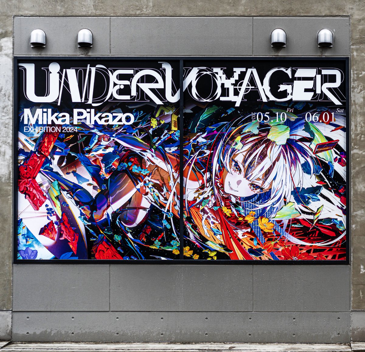 本日
展示会「UNDER VOYAGER」
始まりました！

作品と物語が融合する1つの空間を目指しました。
実験的な立体作品、映像を沢山盛り込んだ展示会になっています。
是非会場で見ていただけると嬉しいです！

#UNDERVOYAGER #MikaPikazo展