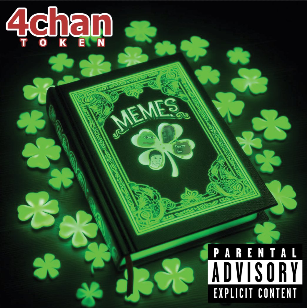 We all know #4chan is the most memeable memecoin to ever exit.  The birthplace of memes.

🍀 100% community owned 0% tax
🍀 Always copied, never duplicated
🍀 Best low cap meme token on #ETH 
🍀 The ultimate degen power play

@4chantokenio  🎯 4chan 4billions 🚀