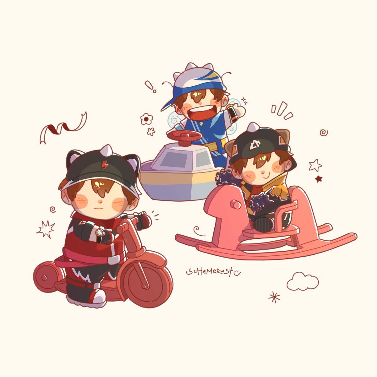 sylvanian #boboiboy — ori trio set!