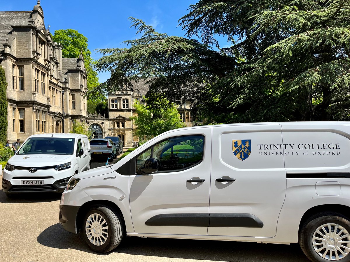 Look at our latest additions to college! As part of our efforts to reduce our environmental impact we have replaced our college vans with two new fully-electric vehicles. We are really pleased to be doing our bit to reduce pollution in and around Oxford!