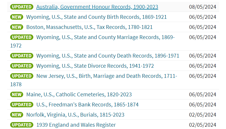 #CheshireFamHist @FHSofCheshire's #FridayRoundUp @Ancestry have updated 1939 register on the site - birth dates older than 100 years or record of death been reported to The National Archives over last 12 months will/should now be unredacted All updates in screenshot