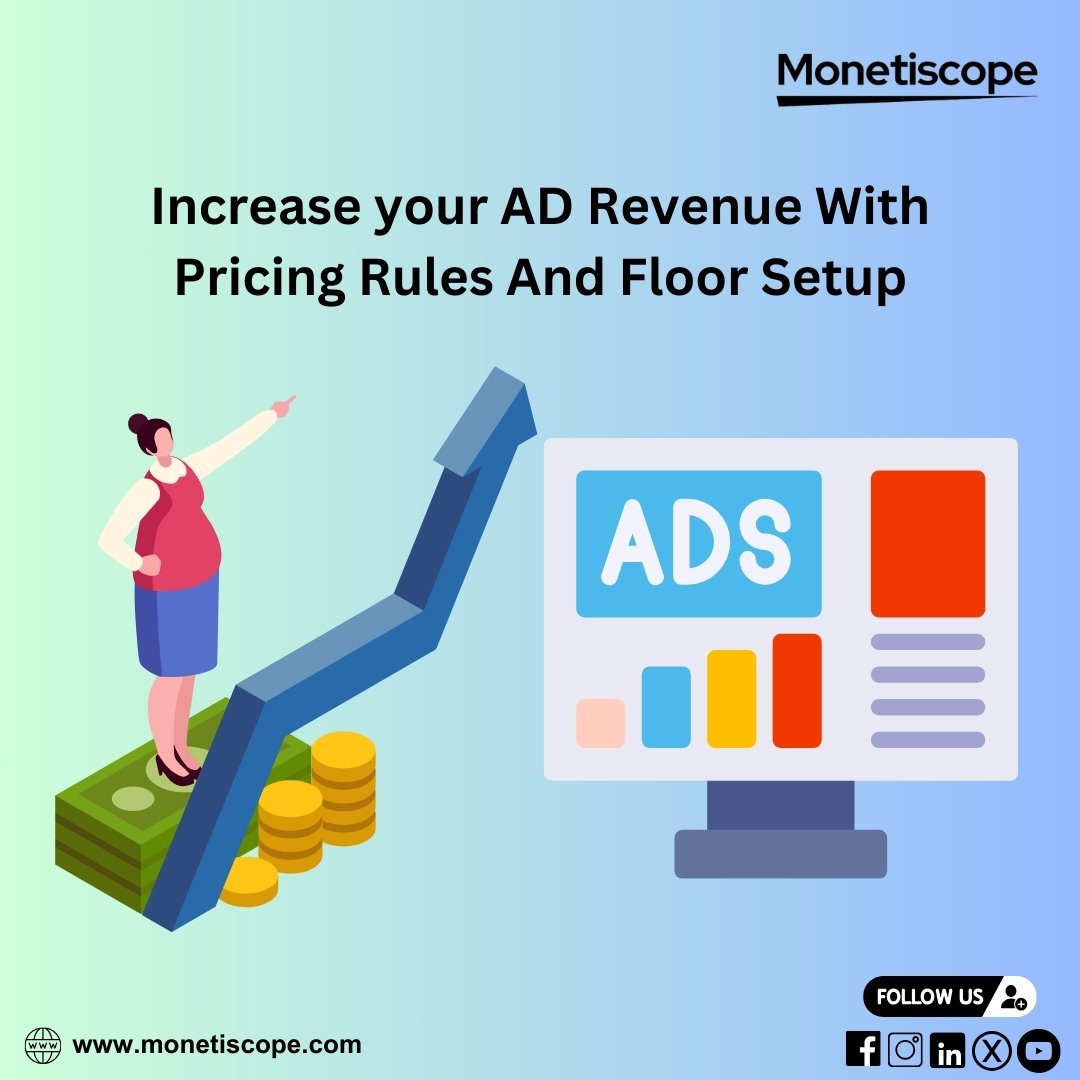 Don't miss out on this opportunity! Join us to learn the ins and outs of pricing rules in Ad Manager and take your ad strategies to the next level.

Visit for more: monetiscope.com/floor-setup-st…

#AdManager #monetiscope #RevenueGrowth #AdStrategy #WebMonetization #Adexchange