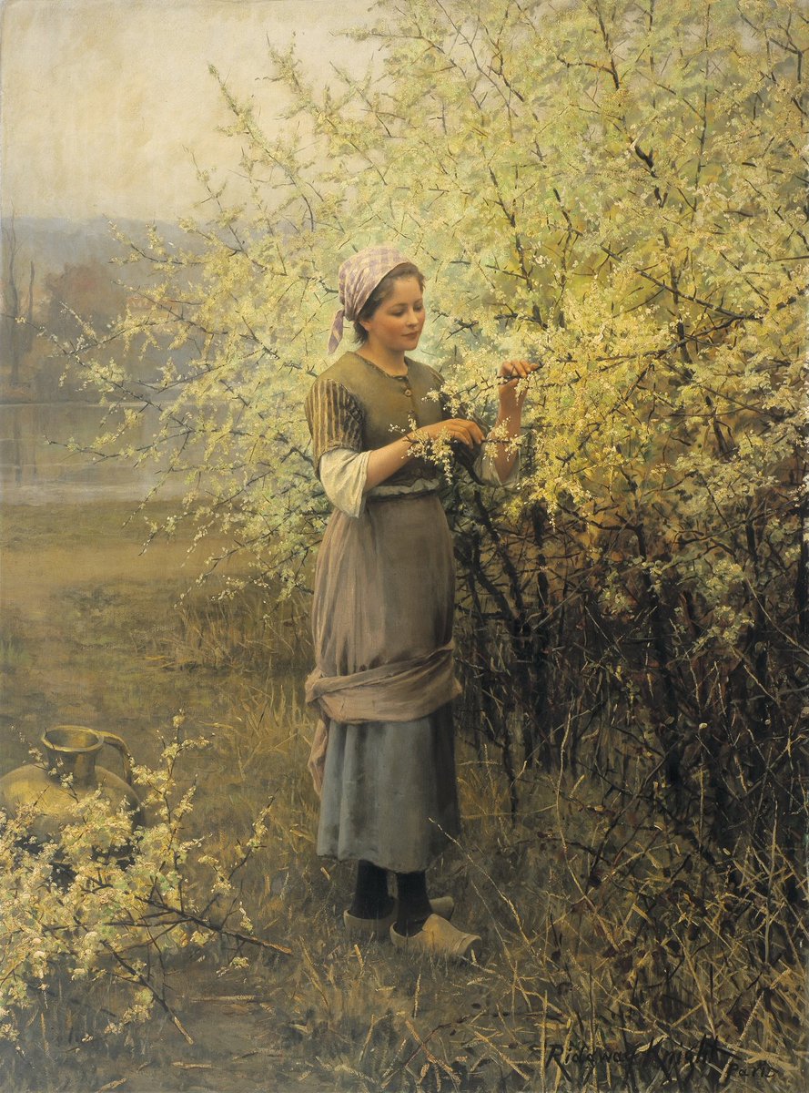 'Springtime' {1890} By ~ Daniel Ridgway Knight