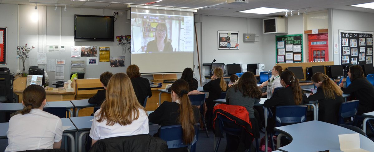 KmaLibrary's tweet image. We hosted 2 virtual author talks in our library this week with @jeffreykboakye and @HelenRutterUK as part of our @Reading_Rampage programme . They were brilliant! Our students were completely engaged with both authors and interacted with them very well. @MidlandsCLS @DrPThompson