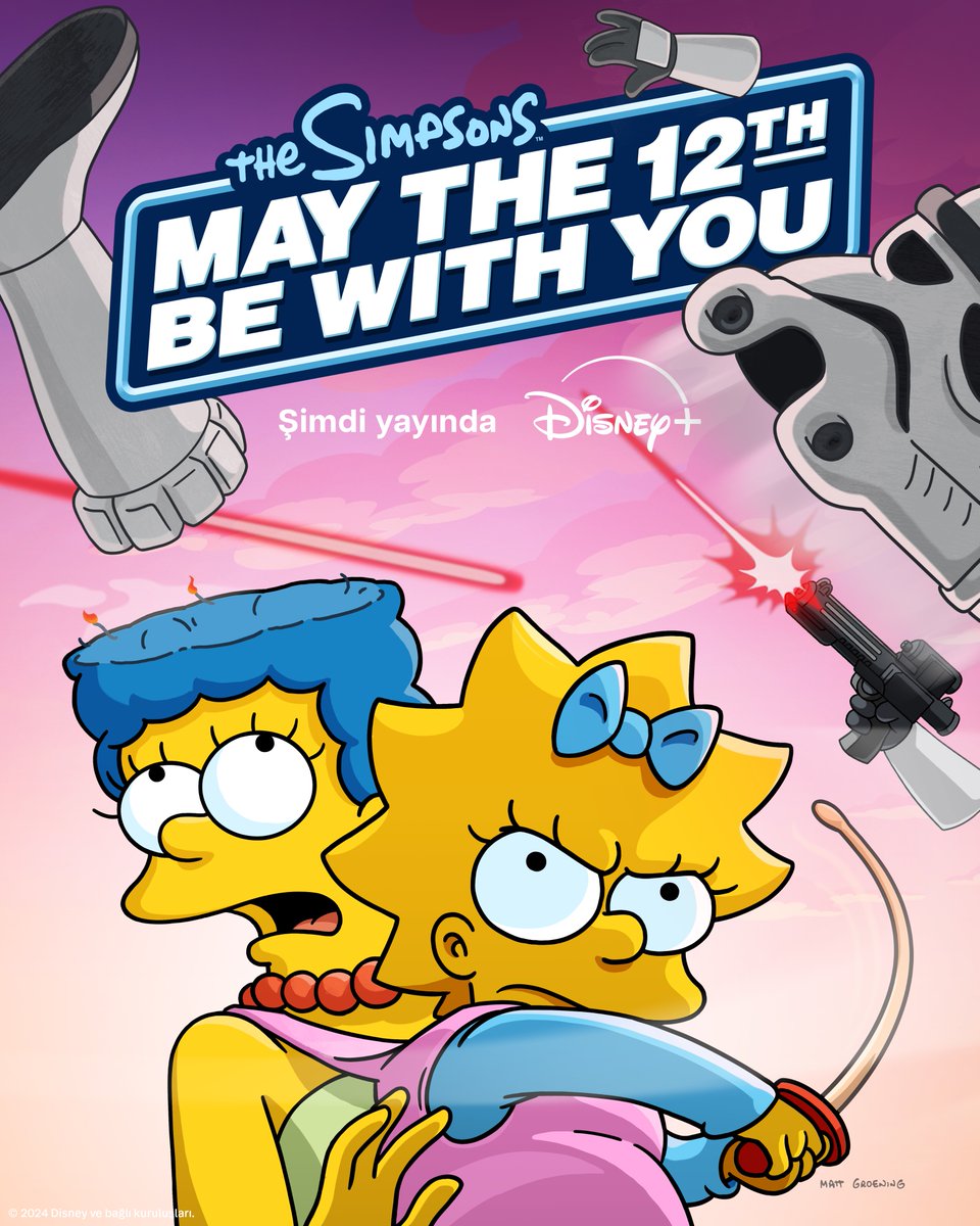 Stormtrooper'ların dikkatine: Simpson ailesine bulaşmayın. Orijinal kısa film The Simpsons: May the 12th Be with You şimdi Disney+'ta.