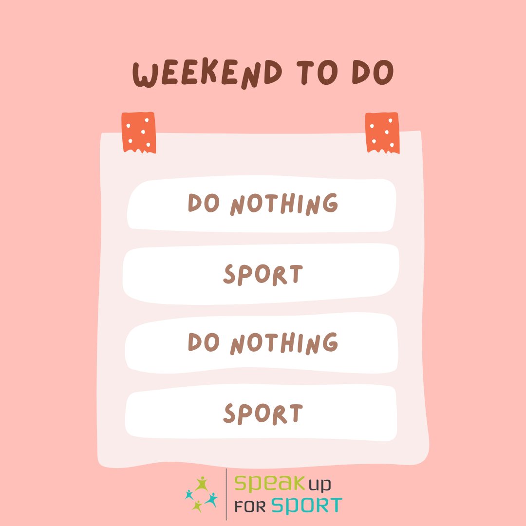 From all of us, have a great weekend, whatever you may be doing. 
I'm guessing a lot of our followers will be playing or watching sport. 
All the best or may the best team win. 

#youngathletes #sport #weekendtodolist #weekendsport #watchingsport