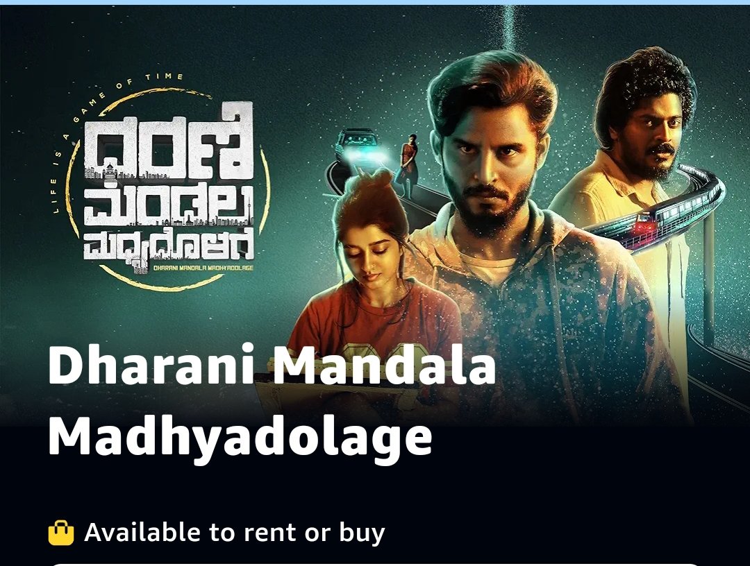 News of the day 💥🔥
Much awaited movie Dharani Mandala Madhyadolage is now available for rent on #PrimeVideo 
#KFI @Nwinshankar