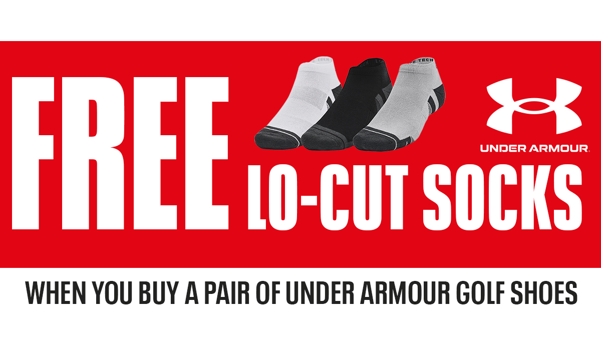 Match a new pair of #UnderArmour shoes with a free pair of socks ✌️

👉 fg1.uk/187-Q875142