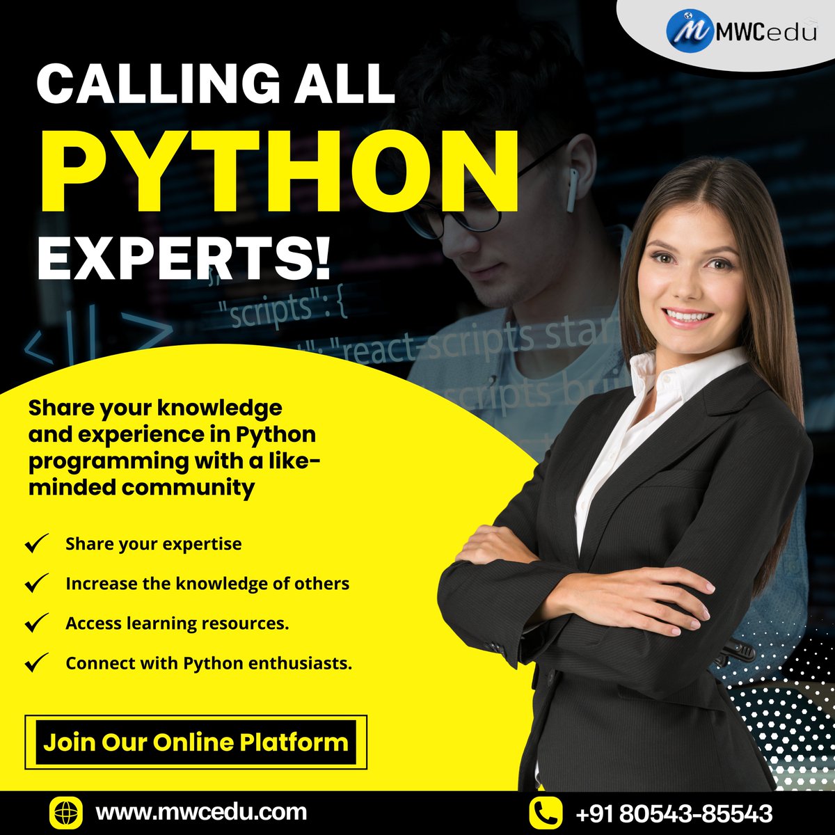 cedu_mw's tweet image. 👉Calling all Python Experts! Elevate your expertise & dive into a world of limitless learning opportunities. Join us Today!
📲𝟴𝟬𝟱𝟰𝟯𝟴𝟱𝟱𝟰𝟯
#pythonexpert #pythonprogramming #Asake #RubiRose #Sarkodie #winwin #Seyi #TheMV #BelleMariano #Chanel #LoseMyBreath #Hulu #Galactus
