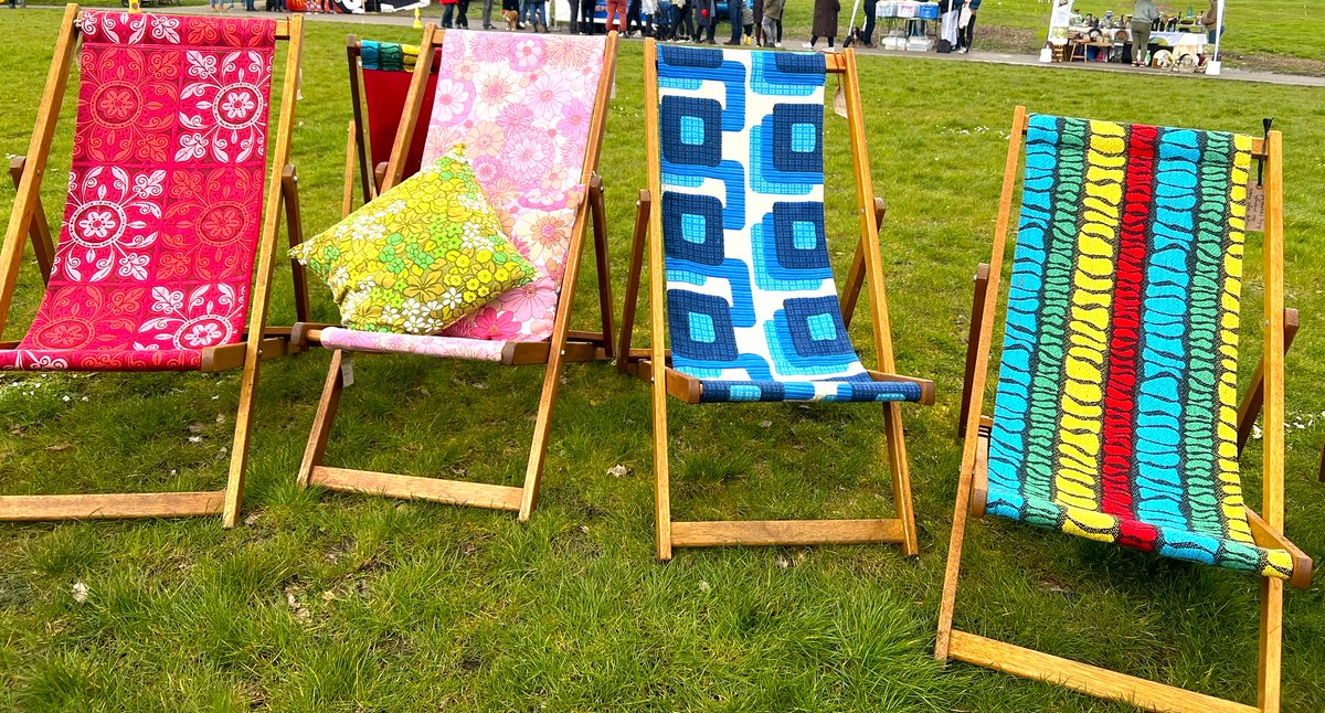 Finally time to break out the brightly coloured deckchairs! #sunnydays #BrightIdeas
