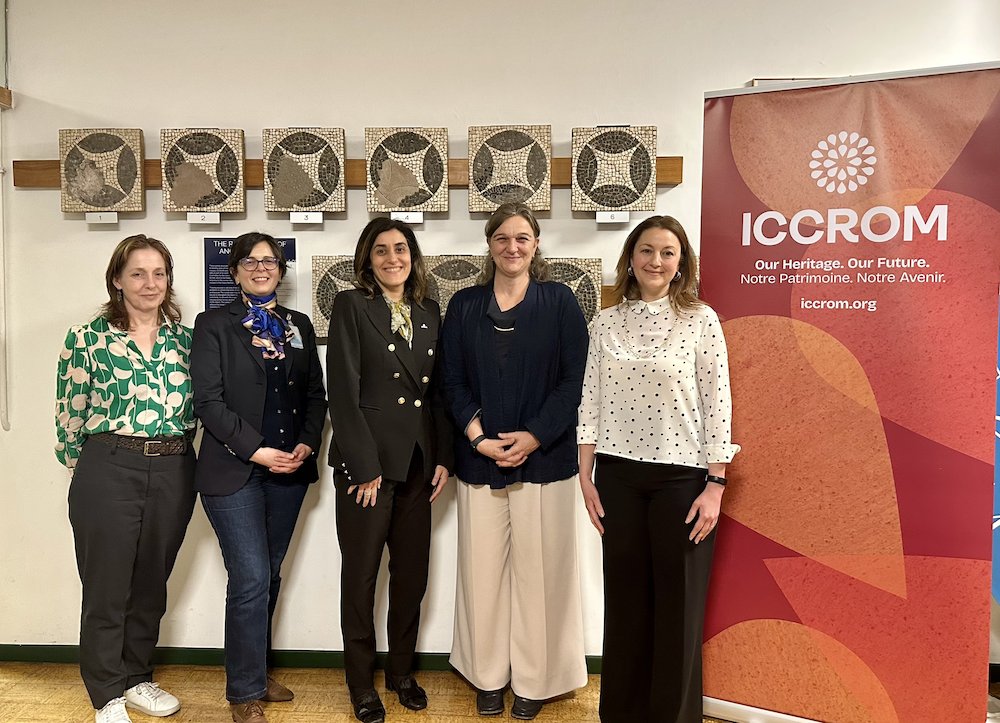On 9 May, ICCROM DG welcomed Costanza Milani and Vania Virgili from the National Research Council of Italy (CNR) to fortify the longstanding relationship between the two organizations and explore new avenues for collaboration. bit.ly/3WT2hkT