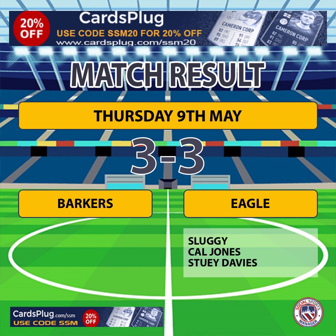 Eagle & Stirrup FC (@eagleandstirrup) on Twitter photo Wasnβt what we was hoping for but with a small squad on the day we take the point. Well played <a href="/BArmchairFC/">Barker's Armchair FC</a> see youse in a couple of weeks.
On another note both sides took part in a min silence for the passing of mikey P. A top lad who will be missed by many, RIP mikey mateβ€οΈ Wasnβt what we was hoping for but with a small squad on the day we take the point. Well played <a href="/BArmchairFC/">Barker's Armchair FC</a> see youse in a couple of weeks.
On another note both sides took part in a min silence for the passing of mikey P. A top lad who will be missed by many, RIP mikey mateβ€οΈ