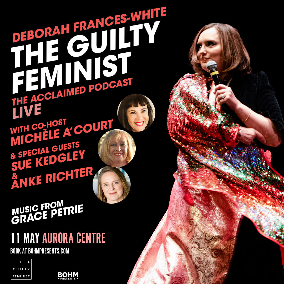 The @GuiltFemPod Tour kicks off tomorrow night in Christchurch! swiy.co/guiltyfeminist This unforgettable evening will feature the iconic Sue Kedgley & foreign correspondent @AnkeRichter. Comedian & author @MicheleACourt will co-host the night along with the amazing