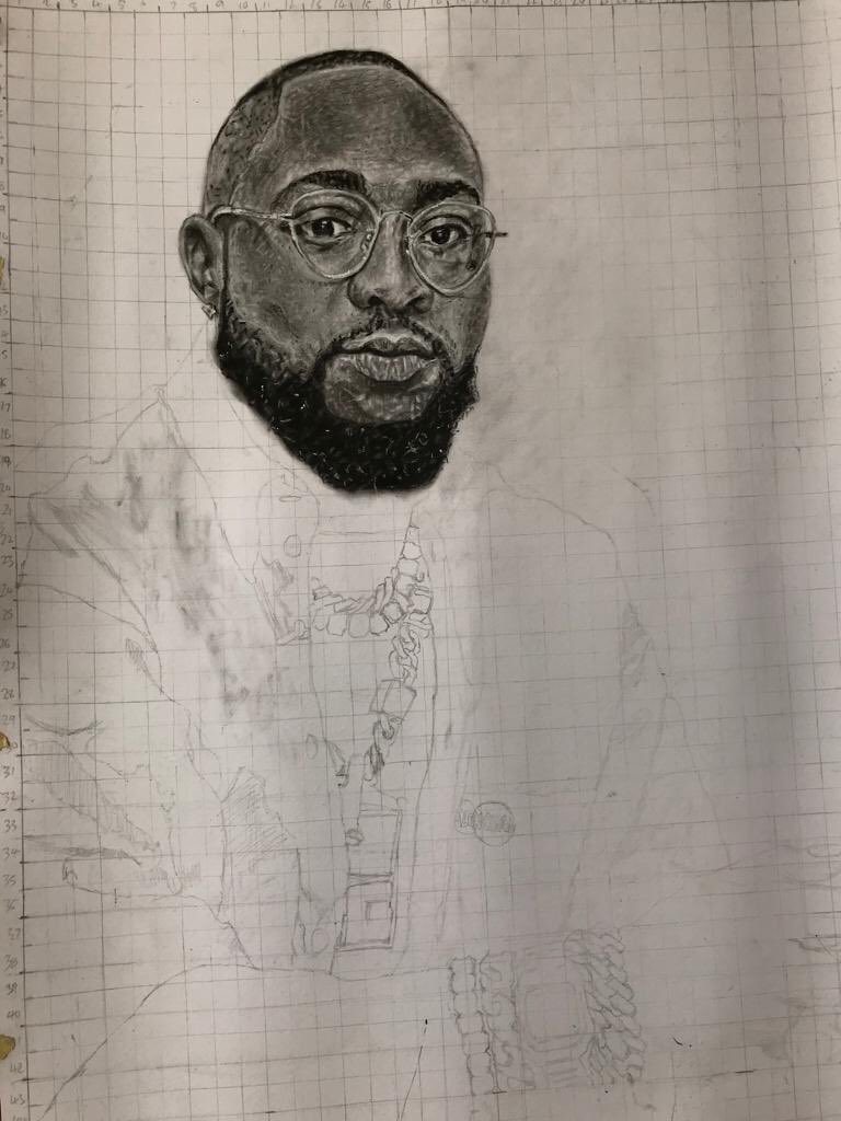 AdebayoUnityart's tweet image. I made a pencil portrait of my idolo , I so much love his personality ❤️❤️🤭🤭❤️ @davido please can I get a repost . @davido