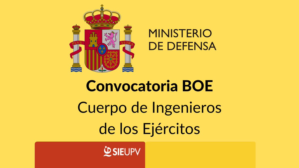 Convocatoria BOE de Cuerpo de Ingenieros de los Ejércitos🇪🇸🪖 ¡Pocos días para inscribirse! 🔗 boe.es/boe/dias/2024/…