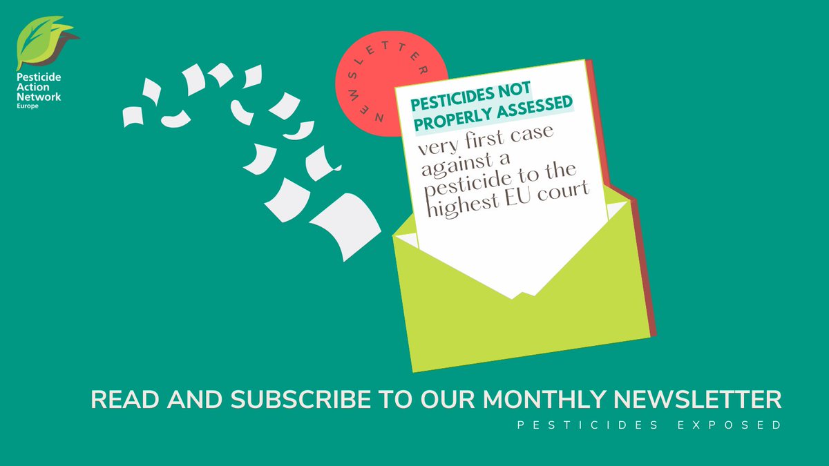 📣May PAN Newsletter is now available! 2 groundbreaking rulings on the way countries assess dangerous #pesticides. And a unique court case. Also, a new EFSA report reveals that 41% of European fruit and vegetables contain pesticide residues. pan-europe.info/resources/news…