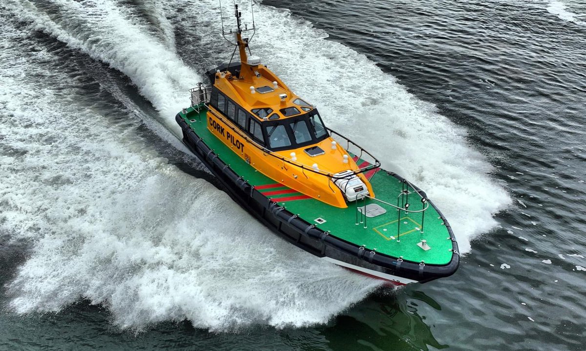 We are delighted to launch ‘Solas’ (meaning light in Irish), for the Cork Pilots @PortofCork . 'Solas' is the third pilot boat Safehaven have built for the Port of Cork and represents our 60th pilot boat supplied to ports globally.