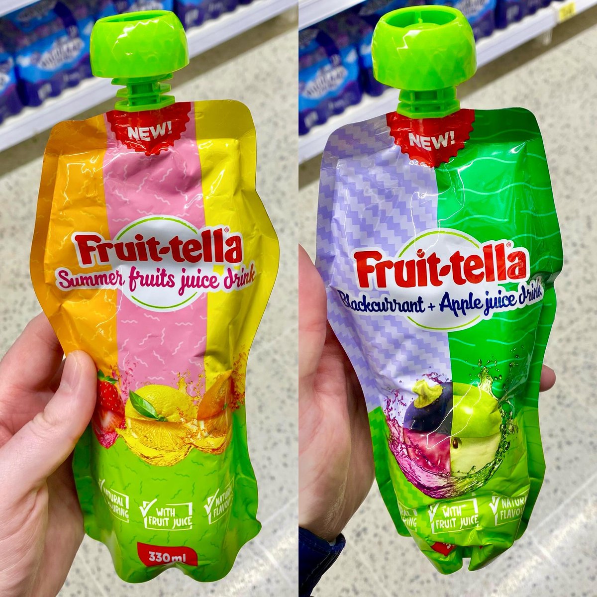 We can't wait to try these new Fruitella drinks, which have just popped up in store💖! Thanks to instagram.com/newfoodsuk for spotting these! Which flavour would you pick first🤤?!