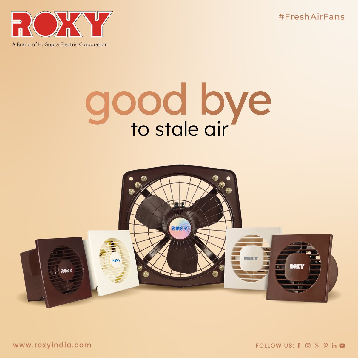 Upgrade your home environment with Roxy Home Appliances Fresh Air Fans! 📷 Experience the joy of breathing in clean, fresh air every day. . . . . For more visit:- roxyindia.com . . . . #RoxyHomeAppliances #FreshAirFans #CleanAir