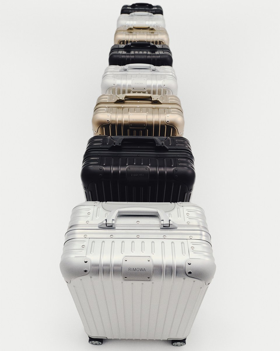 Trace the RIMOWA Original Cabin spectrum, from Silver to Black to Titanium. Each piece embodies the pinnacle of German design, crafted from premium anodised aluminum and backed by a lifetime-guarantee. Explore the collection at rimowa.com/original/. #RIMOWA #RIMOWAoriginal