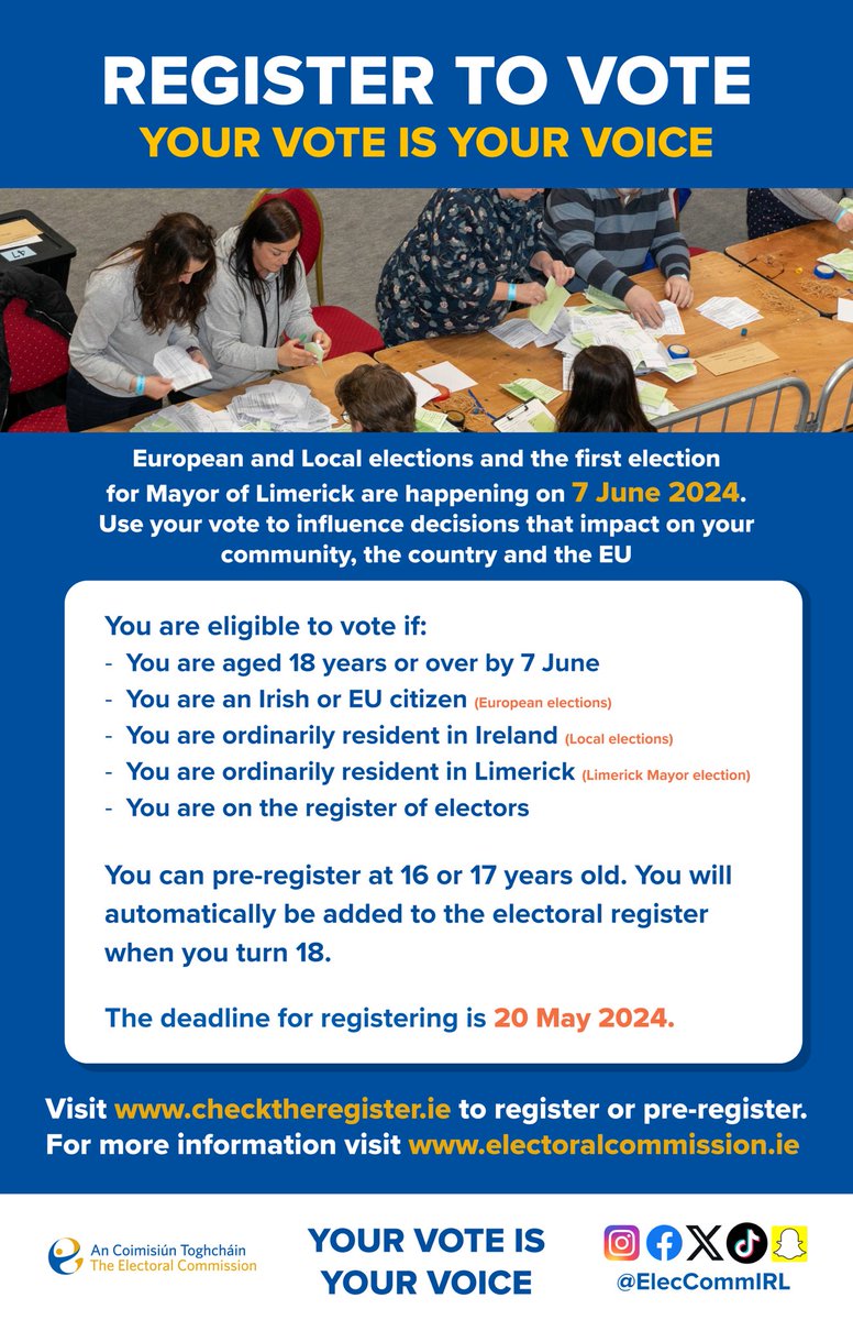 Message from the Electoral Commission to our 18 year old students.