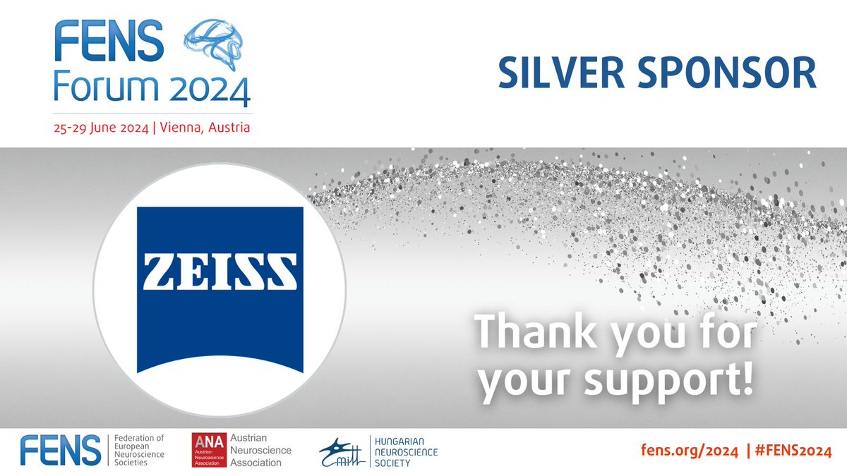We are proud to introduce #FENS2024 silver sponsor: @ZEISS_Group! As a leading manufacturer of #microscopes, ZEISS offers inspiring solutions for your #research. Discover their cutting-edge services for fast #optical sectioning at their booth! Learn more loom.ly/CfZcjPo
