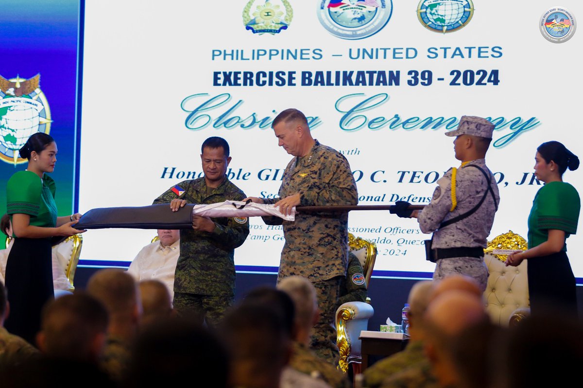 The AFP and the United States Armed Forces successfully concluded Balikatan 2024 with a closing ceremony held here on Friday, May 10, 2024, marking the culmination of the most comprehensive iteration of the annual defense exercise yet. Read: facebook.com/armedforcesoft…