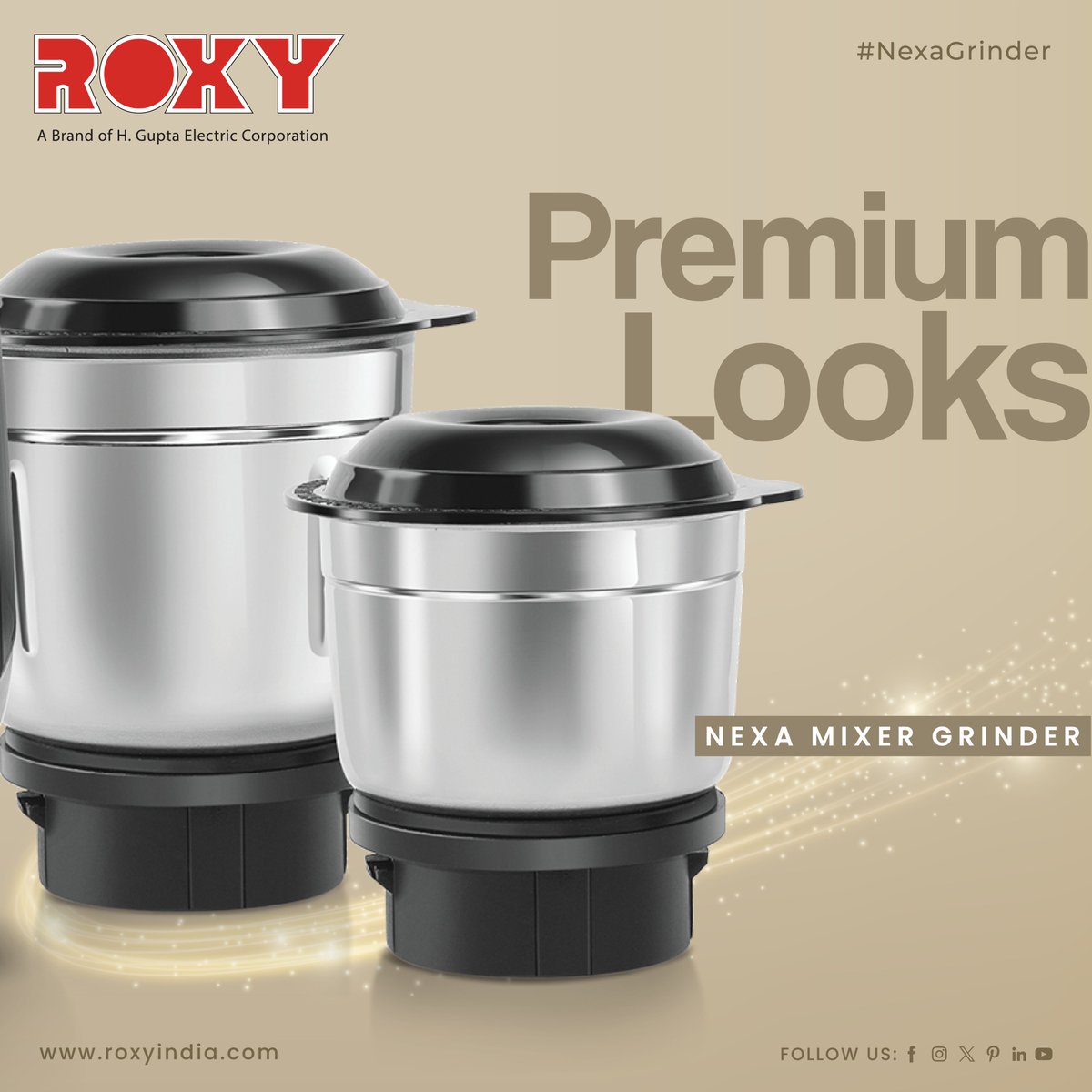 Upgrade your kitchen arsenal with the Roxy NEXA Mixer Grinder!
