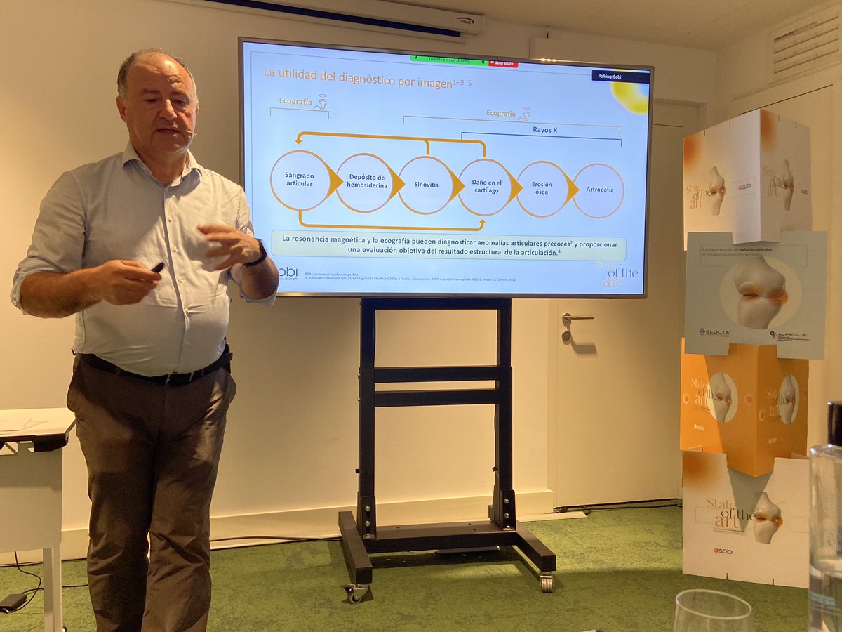 El “circulo vicioso” de la salud articular:importancia clínica y posibilidades terapéuticas. Gran repaso del Dr. Mateo en la 3a edición Hemomediterráneo @HospitalSantPau @hemofilia_cat @hematosantpau