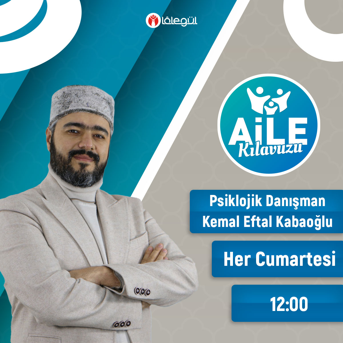 Psikolojik Danışman ve Eğitim Koordinatörü K. Eftal Kabaoğlu ile 'Aile Kılavuzu' programı bugün saat 12:00'de Gönül Bahçeniz Lâlegül TV'de