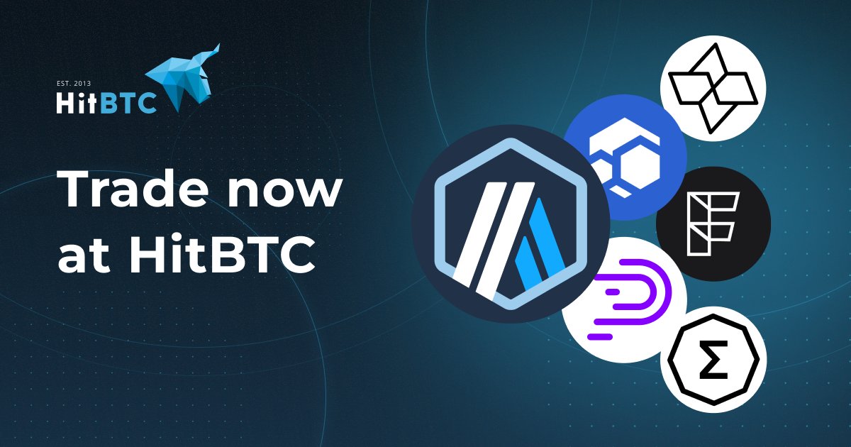 Trade TOP dApp Tokens on HitBTC, including: $ARB - @arbitrum $FLUX - @RunOnFlux $CTSI - @cartesiproject $ERG - @ergoplatformorg $NCT - @polyswarm $FRIN - @fringefinance Trade with us now!