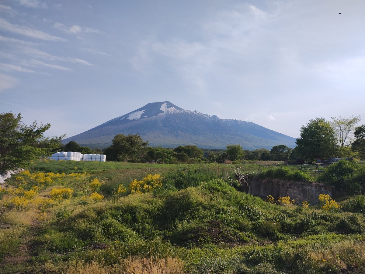 今日夕方の岩手山