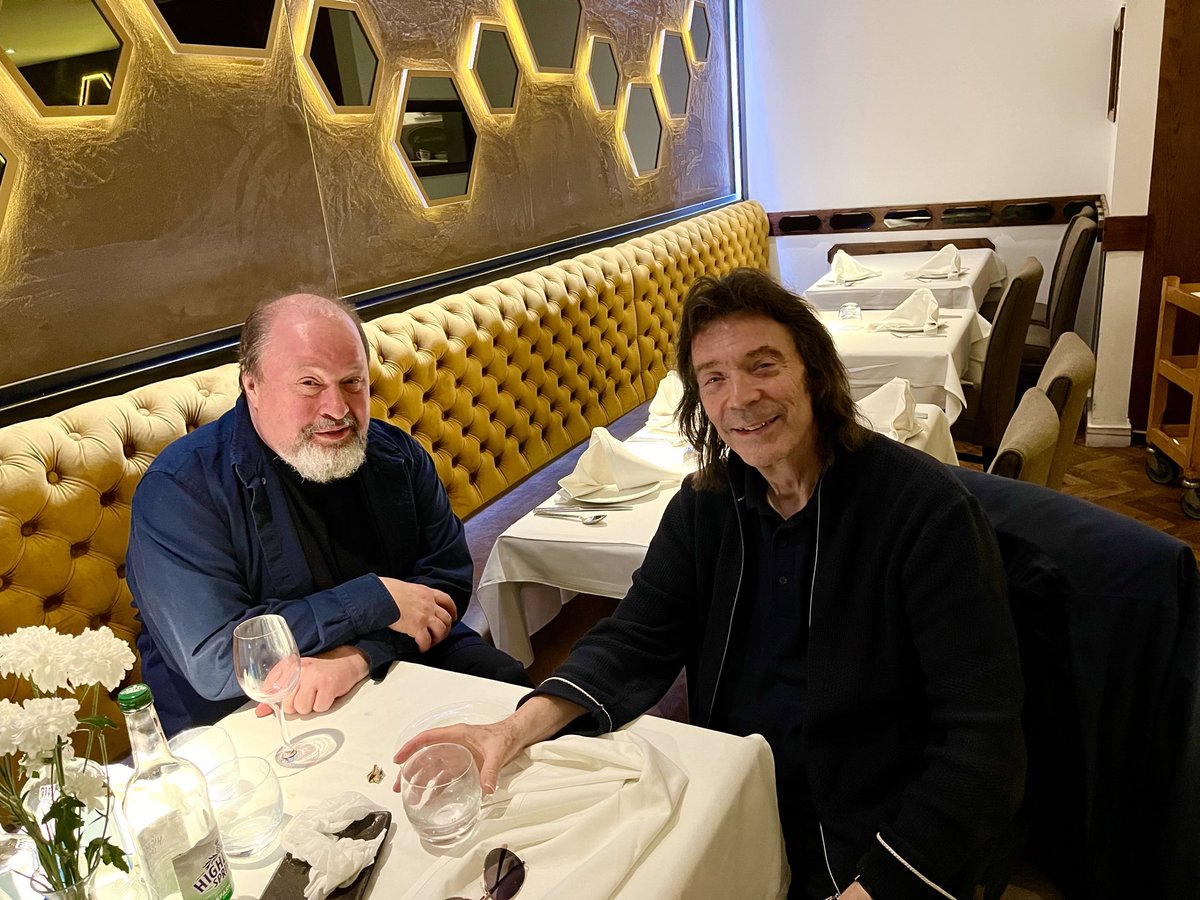 It was great to connect with Steve Rothery last night and further ideas together…