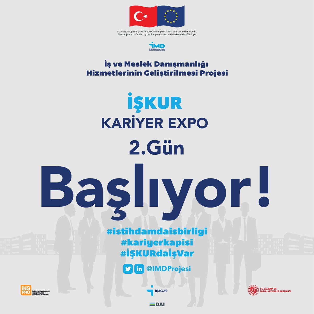 İŞKUR Kariyer EXPO'nun 2. günü başlıyor. #kariyerkapisi #istihdamdaisbirligi #İŞKURdaİşVar #iskur #sivasiskur @TurkiyeIsKurumu