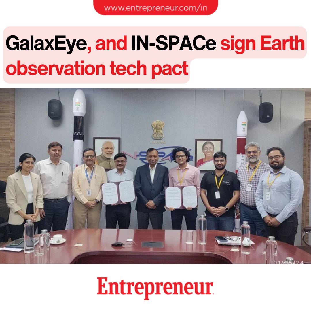 GalaxEye(@GalaxEye) Signs MoU with IN-SPACe to Improve Satellite Tech for Earth Observation

Read: ow.ly/fnuC50RB5Kx

#SpaceIndustry #TechInnovation #SpaceCollaboration #SatelliteLaunch #IndianSpaceStartup #DrishtiMission #SpaceTechnology #EarthObservation #INSPACe