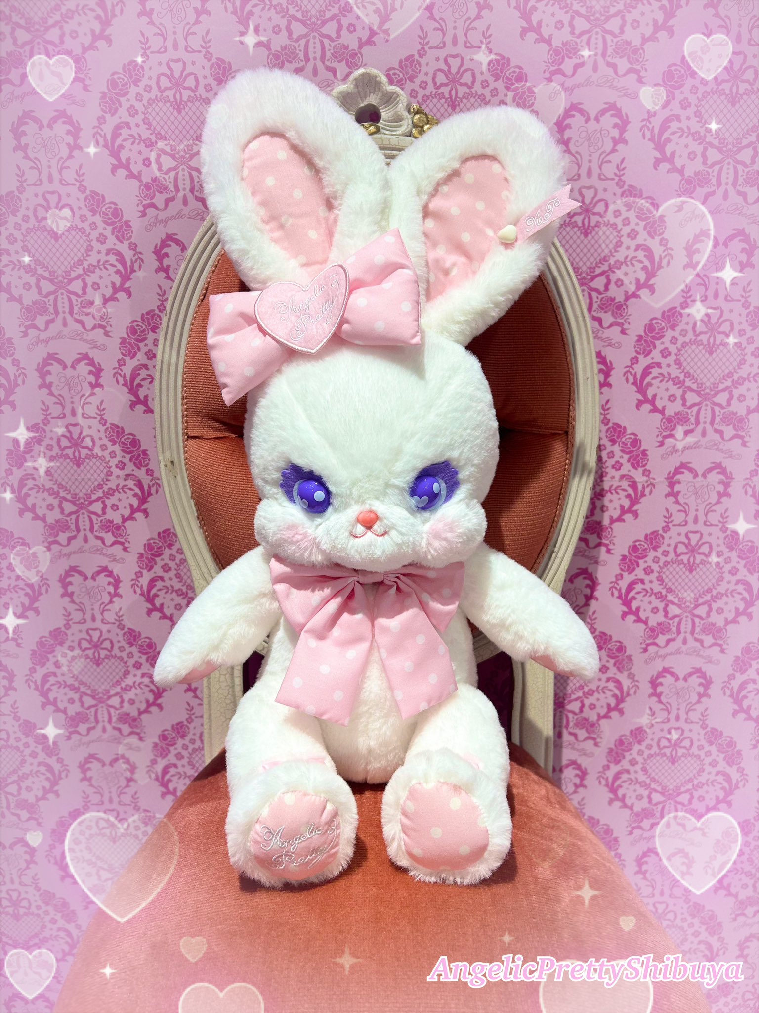 Cuteリリカルバニーぬいぐるみリュック Cute Lyrical Bunny Plush Backpack by Angelic Pretty