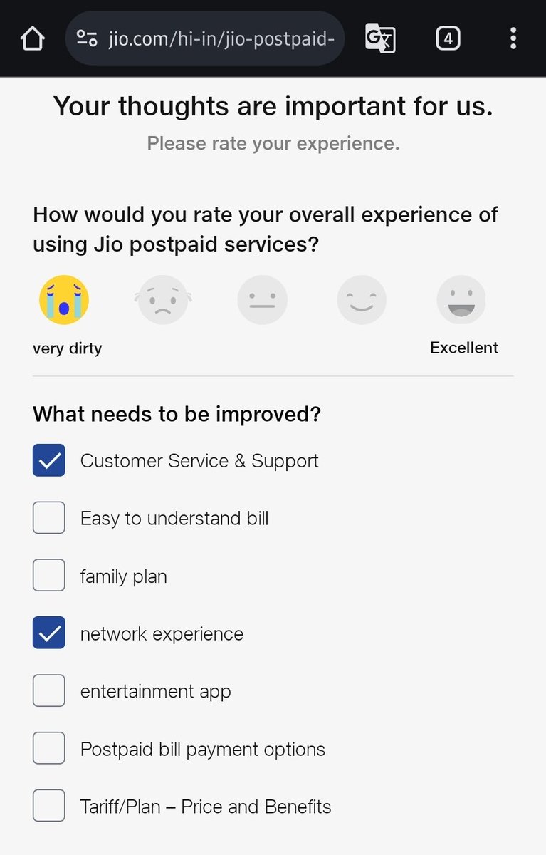 20+ feedbacks across 2 years and not a single turnaround. And they say feedback is important 🤣 @reliancejio
No more than 30% signal and pathetic internet despite living in a smartcity!!