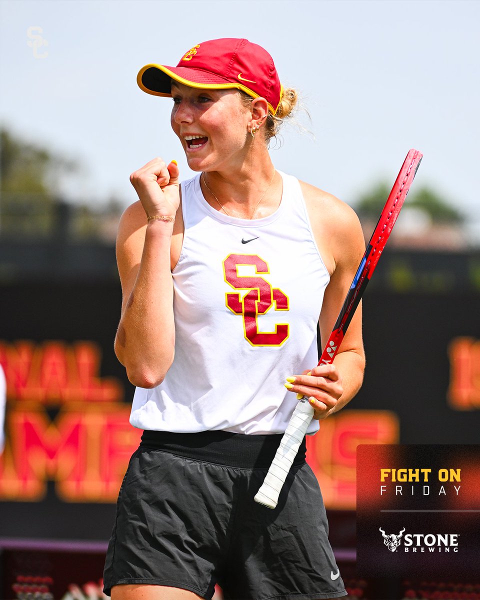 Wishing good luck to @USCWomensTennis as it takes on Pepperdine in the NCAA Tournament Super Regional today! #FightOn | @StoneBrewing