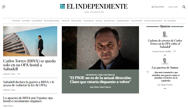 ☕ 🗞 ¡Toda la información de este 10 de mayo, en El Independiente! elindependiente.com