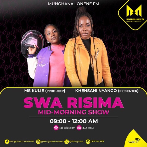 [Emoyeni]@swarisimamlfm na @nwanyango hi vuhumelerisi bya @mskulie. Sungula mahelo ya vhiko hi switsundzuxo na vunanga bya risima #makombandlela