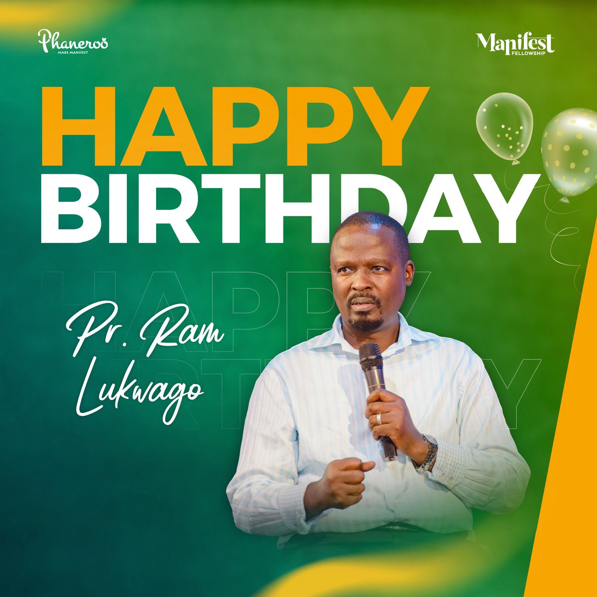 Happy birthday Pastor Ram Lukwago 🎂